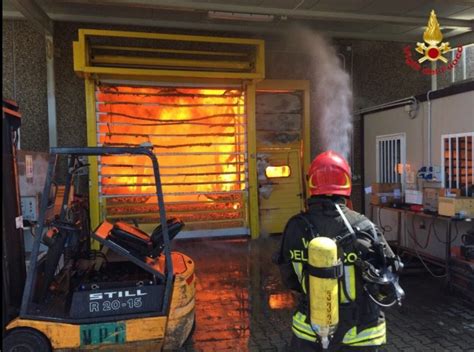 marnate incendiata la fabbrica